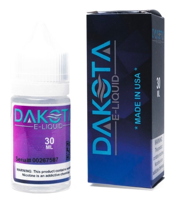 Dakota E-Liquid 30 ml bottle next to its Made in USA box